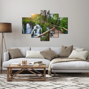 Tablou - Lacurile Plitvice (150x105 cm)