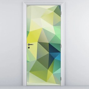 Fototapet pentru ușă - Abstracție geometrică (95x205cm)