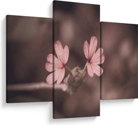 Tablou cu floare roz (90x60 cm)