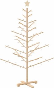 vidaXL Brad de Crăciun din lemn natural 150 cm Lemn masiv de pin