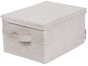 Cutie de depozitare bej din material textil cu capac 35x26x19 cm Soft Storage – Bigso