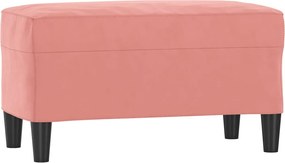 vidaXL Bancă, roz, 70x35x41 cm, catifea
