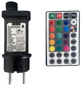 Lanț LED RGB de exterior STRING 13 m 15xLED/0,5W/230V IP44