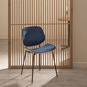 Scaune de dining albastru-închis 2 buc. Elio – Ixia