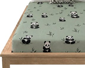 Cearsaf din microfibra PANDA RELAX mentol 90x200 cm