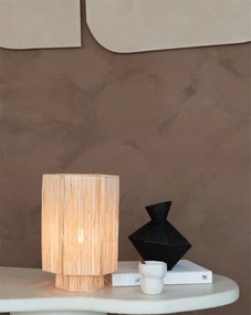 Veioza/Lampa Eco din Rafie, Panama octogon L, natur