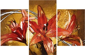 Tablou cu flori de crini (90x60 cm)