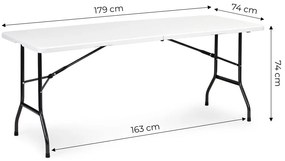 Masă pliabilă de catering pentru grădină 180 cm