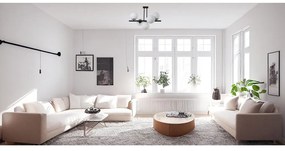 Plafonieră alb-negru cu abajur din sticlă ø 15 cm Sail – Squid Lighting