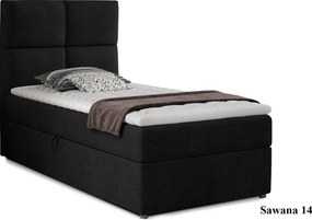 Pat Amarillo 90x200 cu Saltea, Topper, Ladă Depozitare, Personalizabil