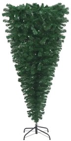 Brad de Craciun artificial inversat, LED-uri  globuri, 210 cm 1, Trandafir, 210 x 110 cm