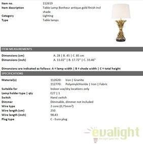 Veioza eleganta design LUX Bonheur 112619 HZ