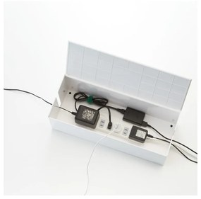 Cutie pentru încărcătoare și cabluri YAMAZAKI Web Cable Box, alb