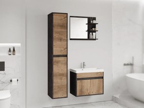 Mobilier baie Garmana (matera + breslau castan) (cu baterie Economico BYU 020M și sifon). 1103936