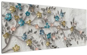 Tablou - Pe creangă - abstract (120x50 cm)