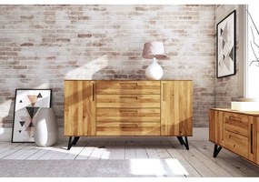 Comodă înaltă din stejar 182x100 cm Golo - The Beds