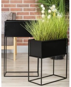 Suport pentru flori 50x44 cm negru
