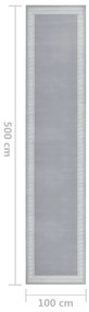 Covor traversa, gri cu motiv, 100x500 cm, BCF grey with motif, 100 x 500 cm