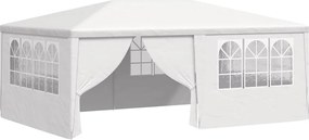 vidaXL Cort de petrecere profesional cu pereți alb 4 x 6 m 90 g/m²