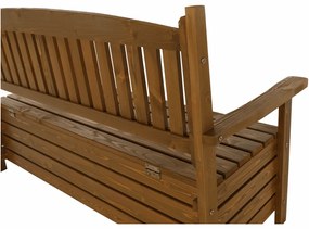 Bancă de grădină, maro, 150cm, AMULA