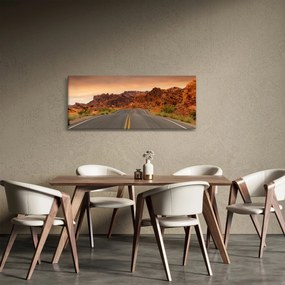Tablou cu drum în munți (120x50 cm)