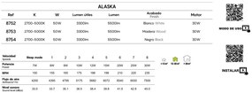 Lustra LED CCT cu ventilator si telecomanda ALASKA aspect lemn MA-8753