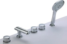 Baterie cada-dus Inter Ceramic dubla comanda crom lucios cu set de dus