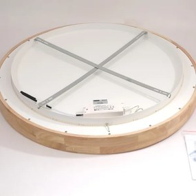 Brilagi-LED Plafonieră LED FALCON WOOD, 60W, 230V, 3000/4000/6000K, 80 cm, lemn