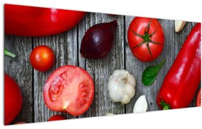 Tablou cu legume (120x50 cm)