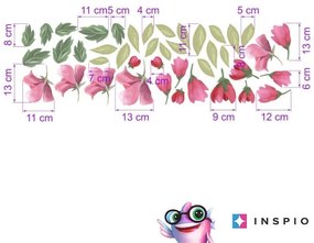 INSPIO Stickere Perete - Flori Roz