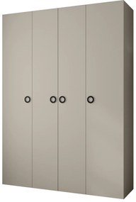 Dulap de haine 180 cm Carmela 40-1 (Cașmir + Negru). 1126535