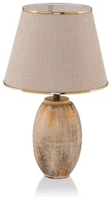 Lampă de masă RAMZES 1xE27/40W/230V crem/auriu