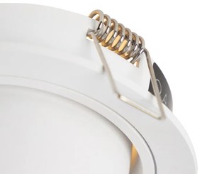 Set de 6 spoturi încastrate moderne albe rotunde înclinabile - Installa