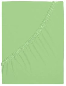 Cearsaf de jerseu pentru patut copii EXCLUSIVE 70x140 cm verde deschis