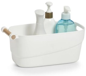 Organizator pentru accesorii de baie, 27 x 14,5 x 12 cm, alb, ZELLER