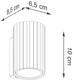 Aplică Sollux SL.1652 KARBON 1xGU10/10W/230V crem
