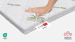 Topper saltea Zymmo, Rona, 120x190x6, Moale-medie