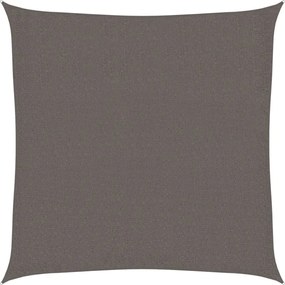 vidaXL Pânză parasolar, antracit, 2 x 2 m, HDPE, pătrat
