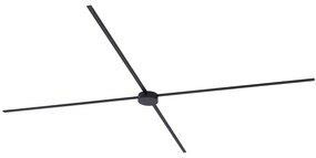 Modern railsysteem zwart 1-fase 400 cm met ronde voeding - Magnetic