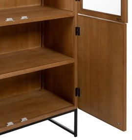 Vitrină în culoare naturală cu aspect de lemn de frasin 84,5x198 cm – Ixia