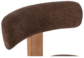Scaune de dining maro 2 buc. tapițate Nadia – MOME