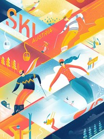 Ilustrație Ski the Lines, Mark Harrison