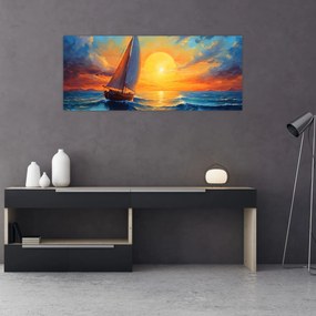 Tablou - Sailboats (120x50 cm)