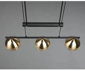 Lustră pe cablu FLETCHER 3xE14/40W/230V alamă Trio