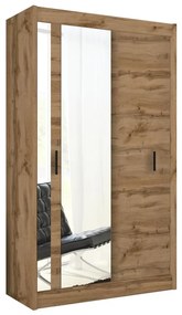 Dulap cu oglindă SABRINA 120x215 cm, stejar woltan