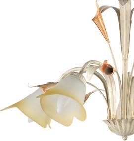 Lustră pe lanț LUCREZIA 5xE14/6W/230V crem ONLI