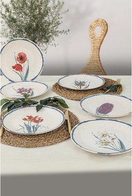 Set 6 platouri 275KRM1580, multicolor, ceramica, 25x25 cm
