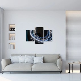 Tabloul cu linii albastre (90x60 cm)