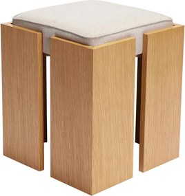 Scaun în culoare naturală Forma – Hübsch