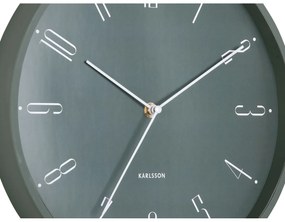 Karlsson 5988GR ceas de perete design, gri,diametru 30 cm